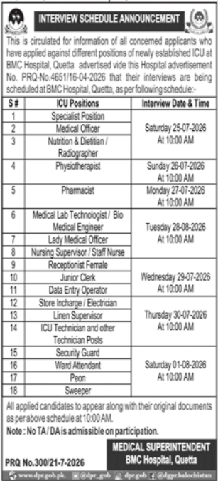 bolan medical complex hospital quetta