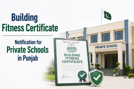 building fitness certificate notification for private schools in punjab