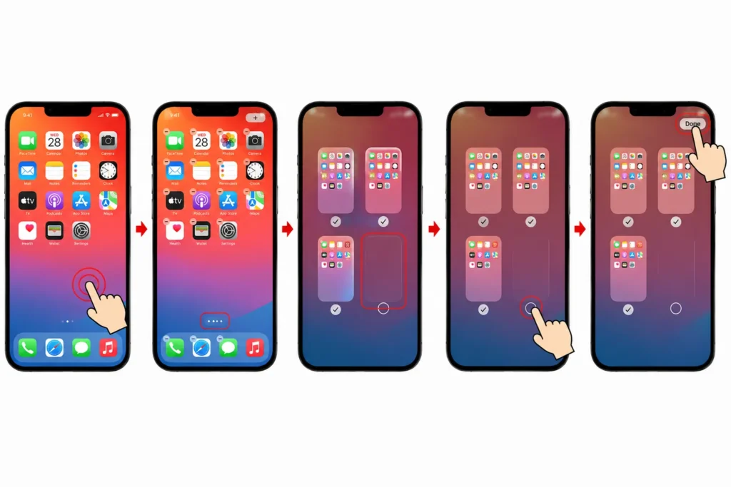 hide an entire home screen page