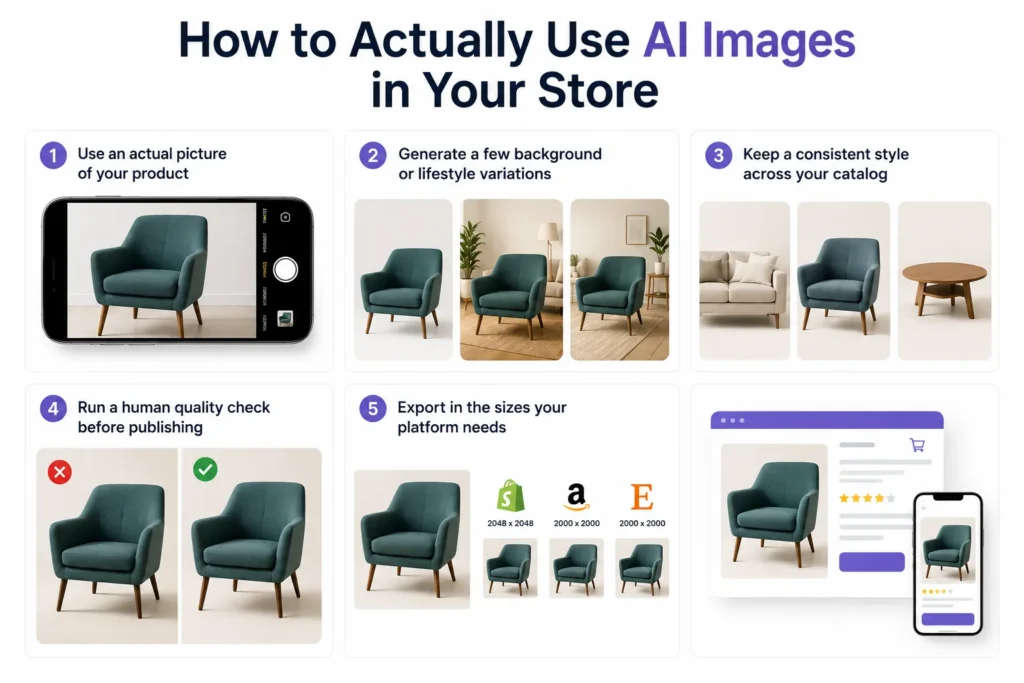 how e commerce stores can use ai to create eye catching product images