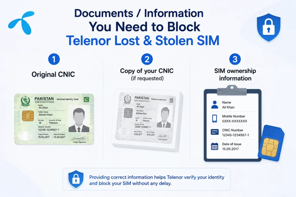 how to block telenor lost & stolen sim