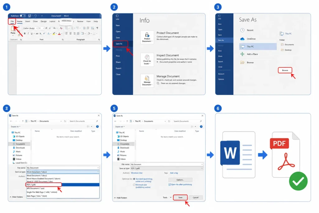 how to convert word files into pdf
