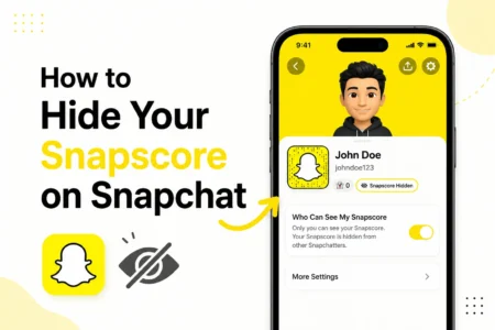 how to hide your snapscore on snapchat