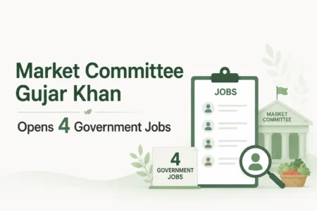 market committee gujar khan opens 4 government jobs