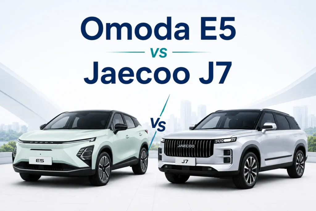 omoda e5 vs jaecoo j7