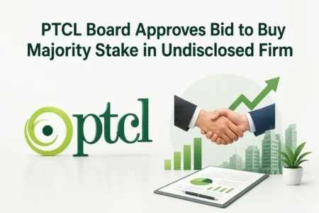 PTCL Board Approves Bid to Buy Majority Stake in Undisclosed Firm ptcl board approves bid to buy majority stake in undisclosed firm