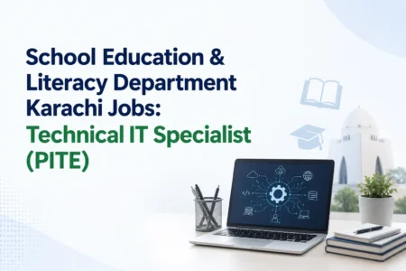 School Education & Literacy Department Karachi Jobs 2026: Technical IT Specialist (PITE) school education & literacy department karachi jobs