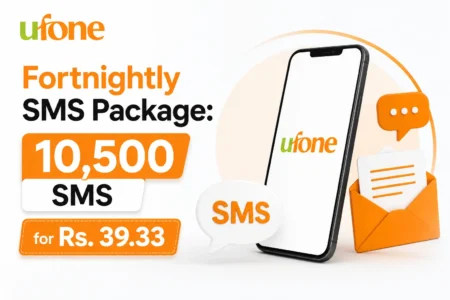 Ufone Fortnightly SMS Package: 10,500 SMS for Rs. 39.33 ufone fortnightly sms package 10,500 sms for rs. 39.33
