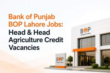Bank of Punjab BOP Lahore Jobs 2026: Head & Head Agriculture Credit Vacancies bank of punjab bop lahore jobs