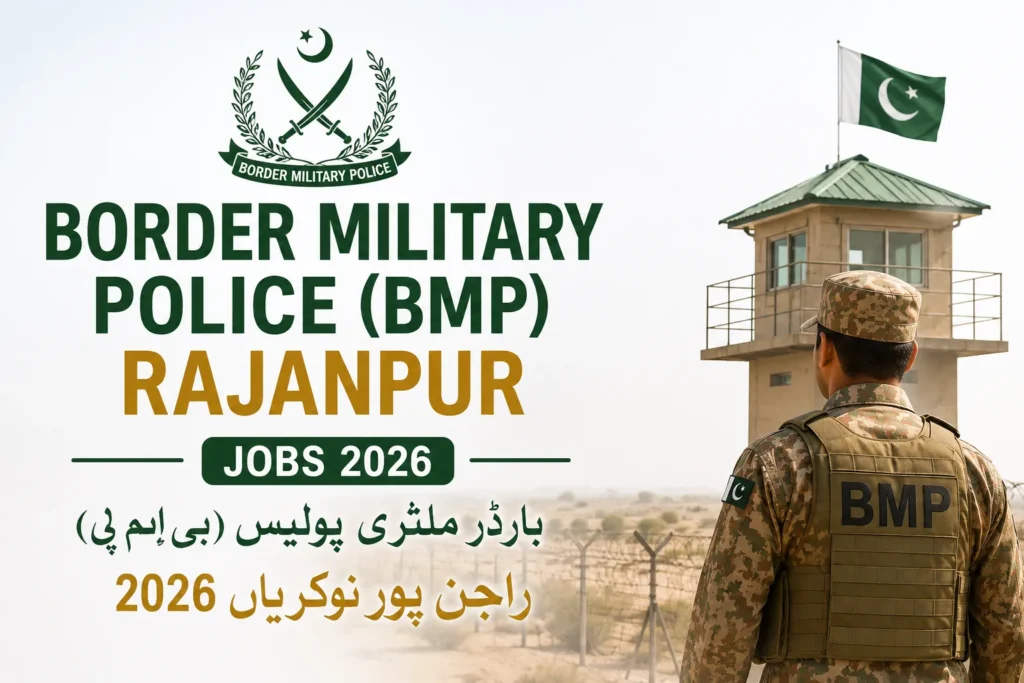 Border Military Police (BMP) Rajanpur Jobs 2026 border military police (bmp) rajanpur jobs