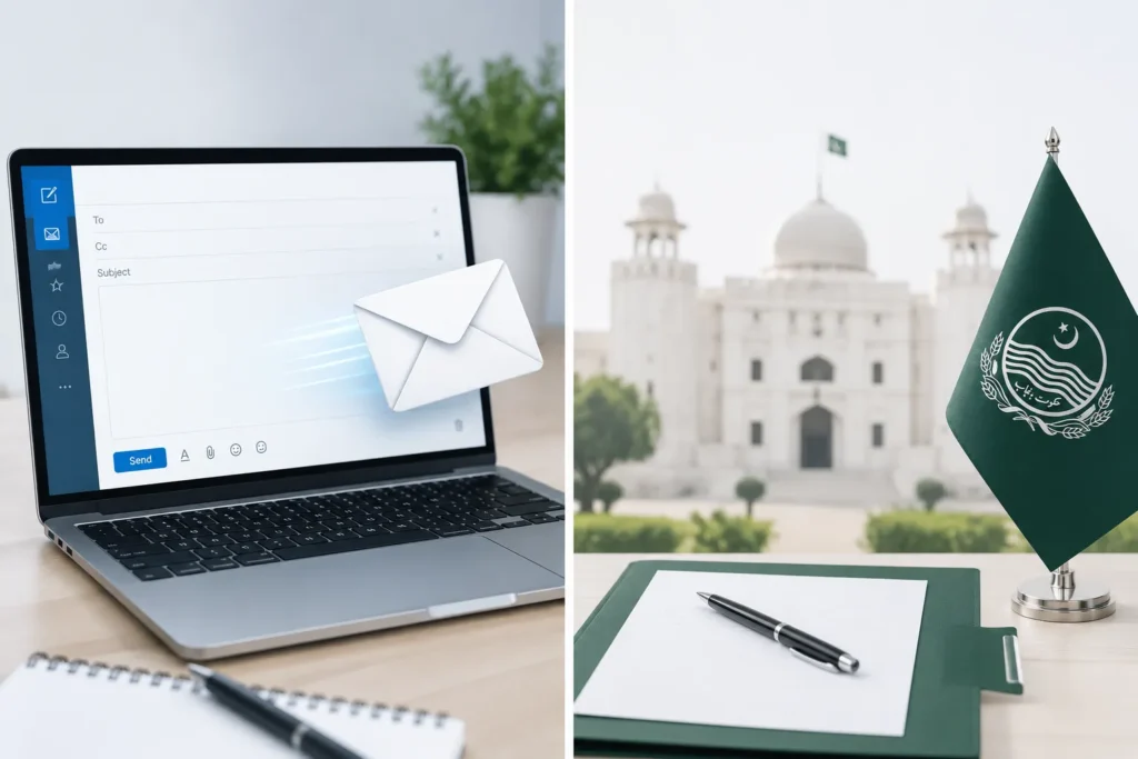 how to mail cm punjab