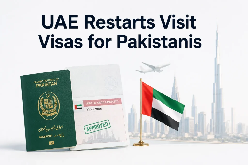 UAE Restarts Visit Visas for Pakistanis uae restarts visit visas for pakistanis