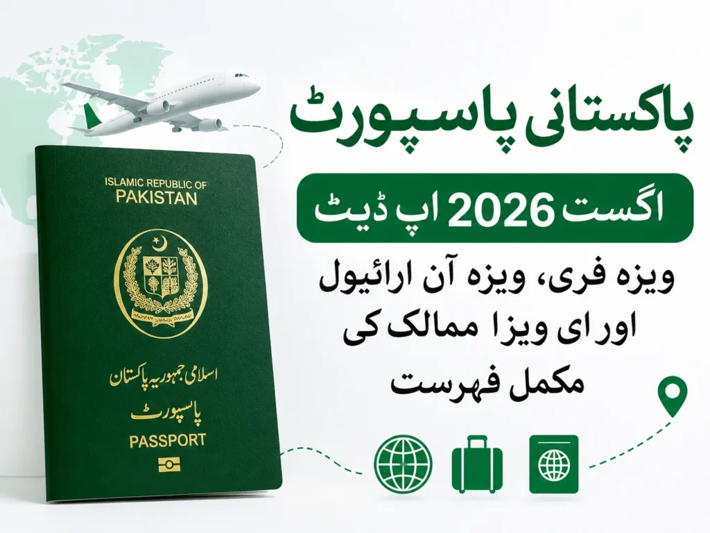 pakistani passport august 2026 visa free voa evisa
