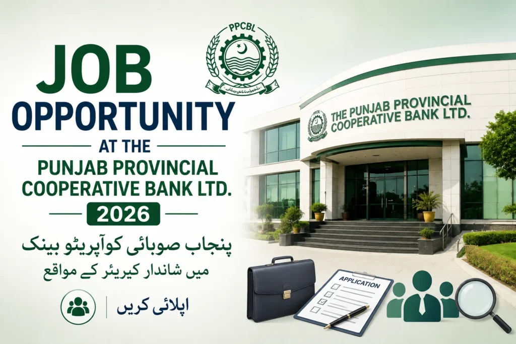job opportunity at the punjab provincial cooperative bank ltd
